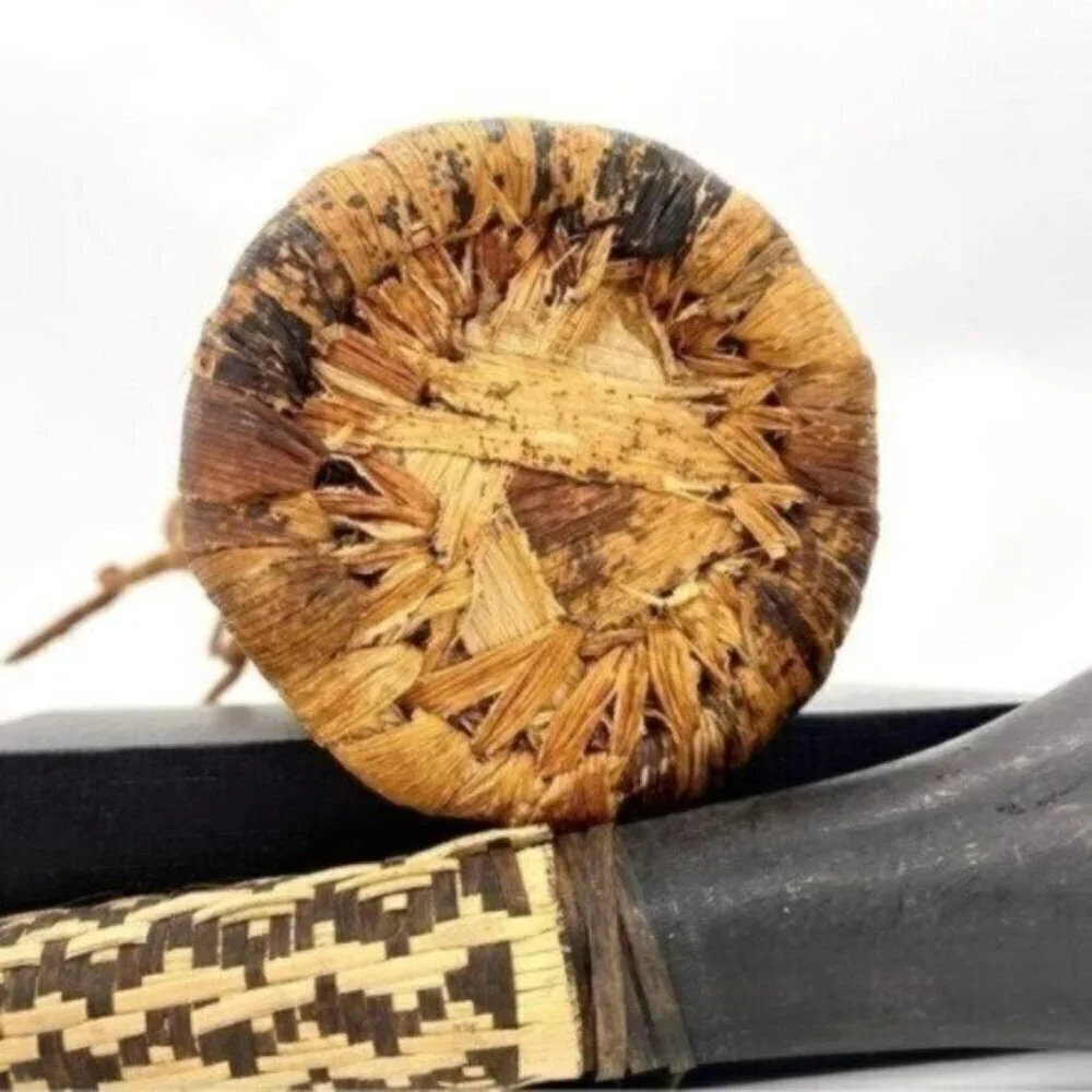 African Baobab Ornament Tree Sculpture and War Club